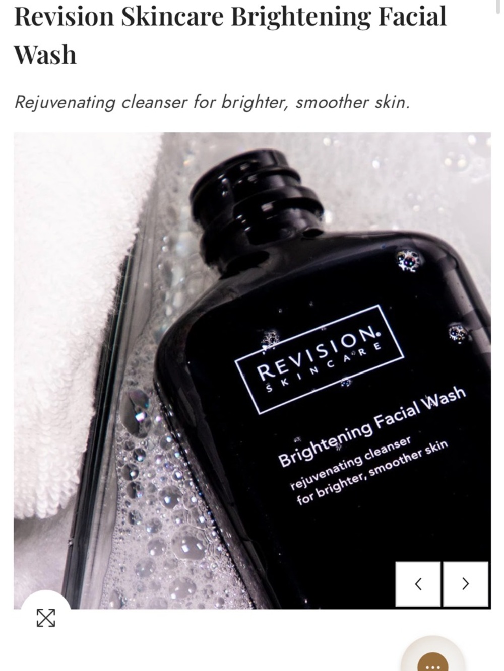 Revision Skincare Brightening Facial Wash